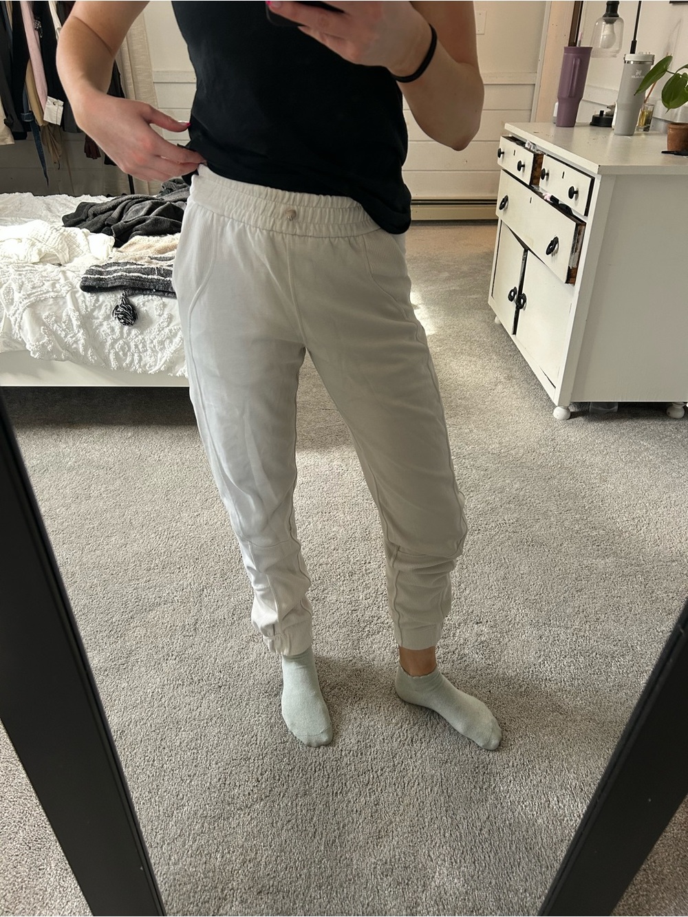 Lulu Lemon Brushed Softstreme Ribbed HR Jogger WHTO 2